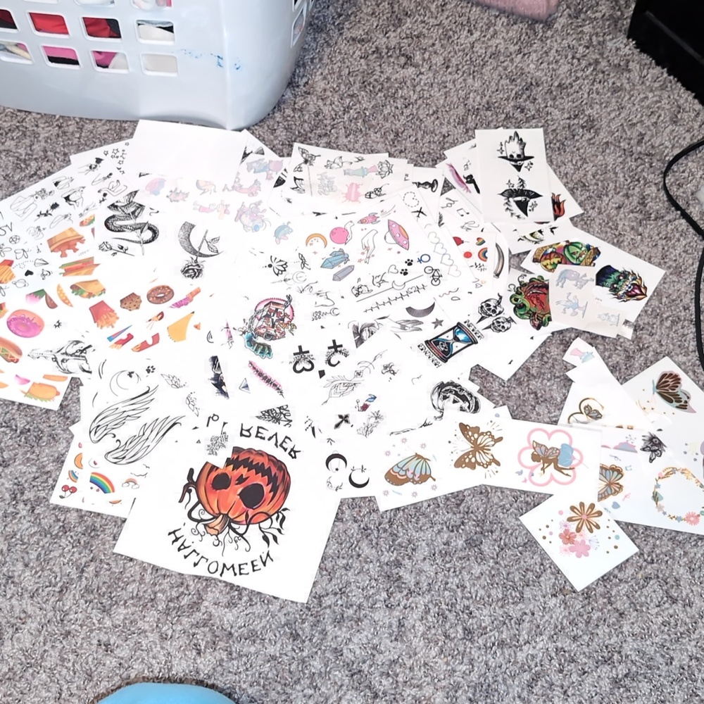 Pack of fake tattoos
